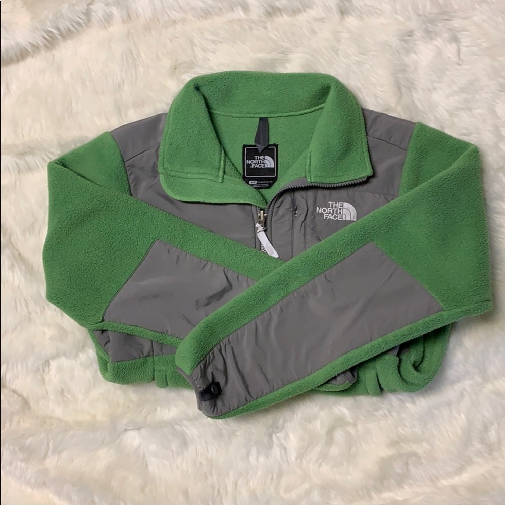 Green North Face Fleece Jacket